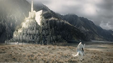 City Building The Lord Of The Rings Gandalf Minas Tirith Wallpapers