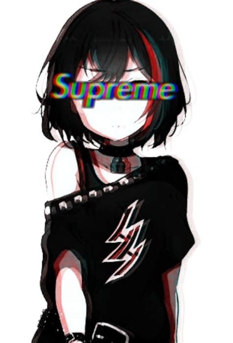 Supreme Anime Girl Logo