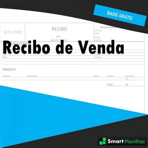 Recibo De Venda Em Excel Smart Planilhas