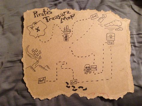 Simple Treasure Map For Kids