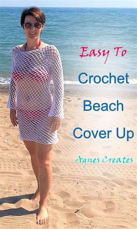 Easy To Crochet Beach Cover Up Free Pattern Agnes Creates Artofit