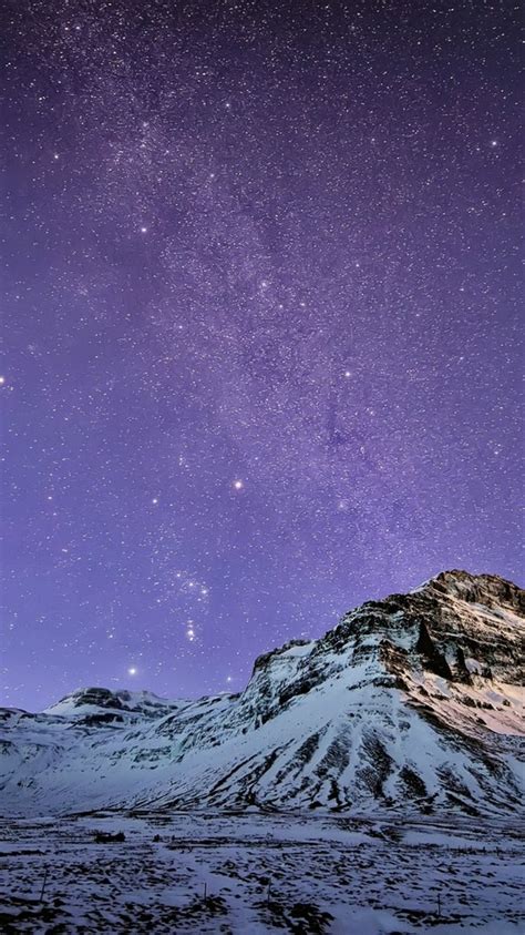 Snow Mountain Stars Iphone Wallpaper 2021 3d Iphone Wallpaper