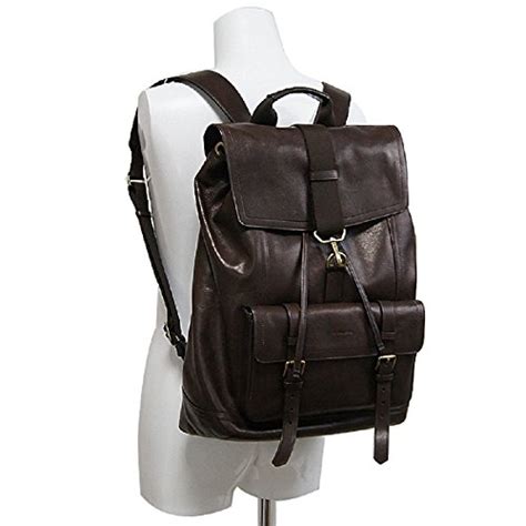 Buy Coach Bleecker Signature Leather Mahogany Brown Backpack Book Bag