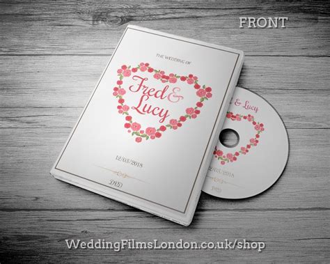 Custom Made Wedding Dvdcd Case Cover With Printed Disc