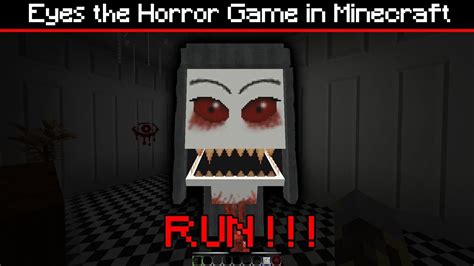 Eyes The Horror Game In Minecraft Scary Minecraft Horror Video