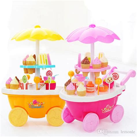 It could have been obtained for free by. 2019 Children Toys Simulation Mini Candy Ice Cream Trolley ...