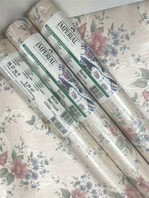 Imperial Vintage Lot 4 Wallpaper Rolls 90s Discontinued Light Etsy