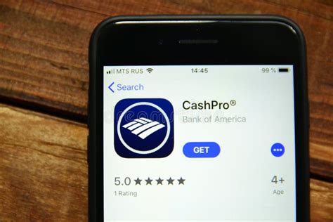 Cashpro Mobile Banking App On Smartphone Screen Editorial Photography
