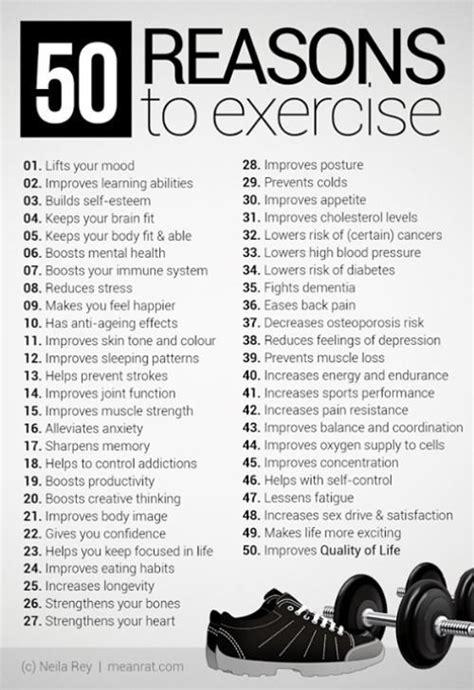 50 Reasons To Exercise Body Form