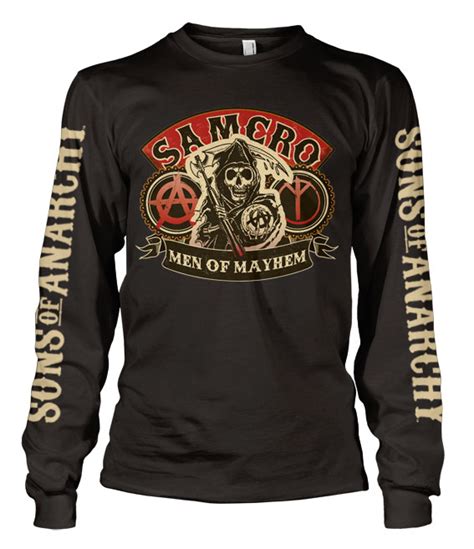 Sons Of Anarchy T Shirt Long Sleeve Samcro Men Of Mayhem Xl