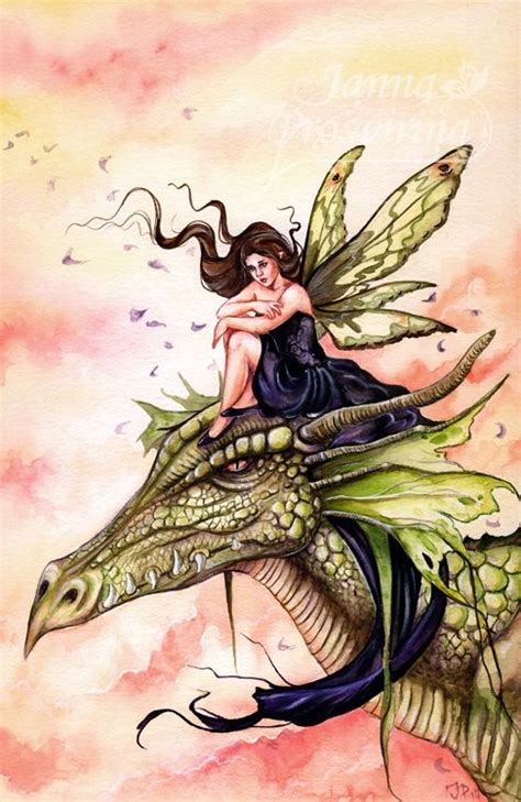 Janna Prosvirina Daydreaming Dragon Fantasy Myth Mythical Mystical