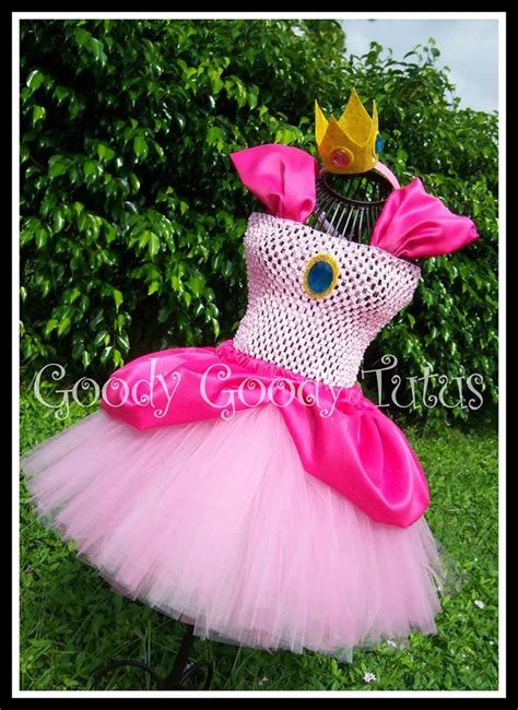 Just Peachy Princess Peach Tutu Dress And Crown Etsy
