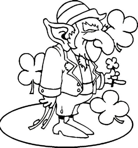 Leprechaun Outline - Cliparts.co