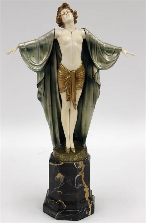 Art Deco Sculpture Of Woman Ferdinand Preiss Jun 02 2019 Crn