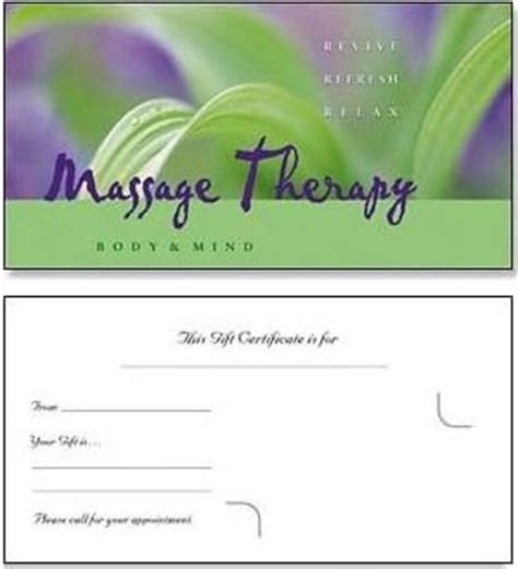 You also have to know how to market your services the right way. Looking for some creative ideas for making gift certificates for your massage therapy practice ...