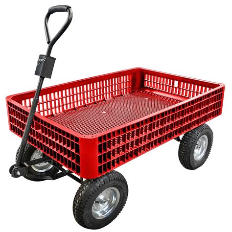 Garden Utility Cart Red Garden Wagon Agri Supply 72490