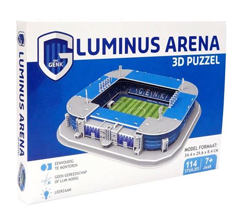 Detailed info on squad, results, tables, goals scored, goals conceded, clean sheets, btts, over 2.5, and more. Nanostad - KRC Genk Luminus Arena Stadium - 3D Puzzle - Sportus - Where sport meets fashion
