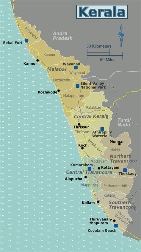 Kerala map state fact and travel information. My Kerala - Gods own country | Page 4