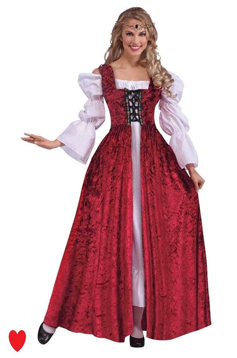 Maiden Medieval Fancy Dress Costume Tudor Queen Adult Ladies 12 14 16