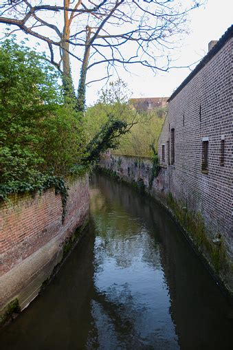 View Of The River Dyle From A Bridge In Groot Begijnhof Leuven Stock