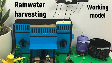 Rainwater Harvesting Working Model For Science Fair Save Water