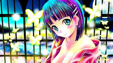 Wallpaper Anime Girls Sword Art Online Butterfly Cartoon Kirigaya Suguha Screenshot