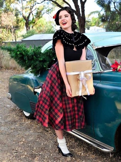 1950s Circle Skirt Cherry Tartan From Vivien Of Holloway