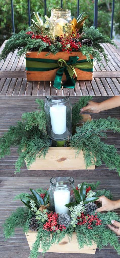 On the eve of christmas, it is traditional for all family members to gather to share a special meal. Beautiful & Free 10-Minute DIY Christmas Centerpiece - A ...