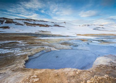 Hverir In Myvatn During Winter Iceland Stock Photo Image Of