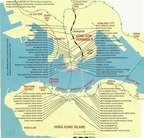 Map Of Hong Kong Hotels Maps Of Hong Kong