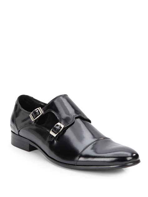 Lyst Kenneth Cole Reaction New Est Cd Leather Monk Strap Shoes In