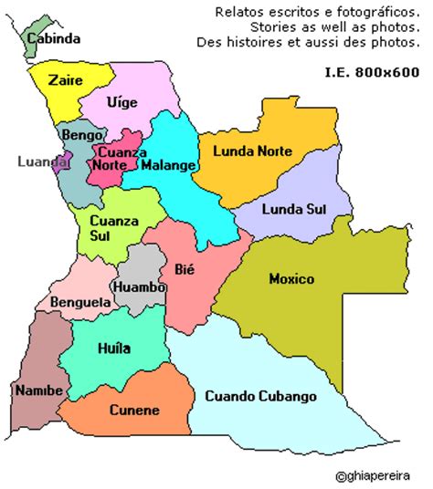 Mapa De Angola Portugal Cidades