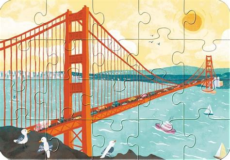 My San Francisco Puzzle The Golden Gate Bridge 20 Piece Jigsaw Puzzle