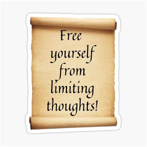 Free Your Self From Limiting Thoughts Sticker For Sale By