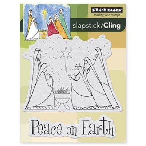 Peace On Earth Rubber Stamp Ebay