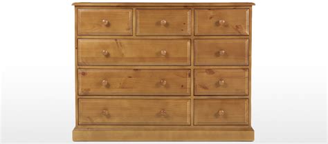 Essentials Pine 9 Drawer Chest Of Drawers Quercus Living