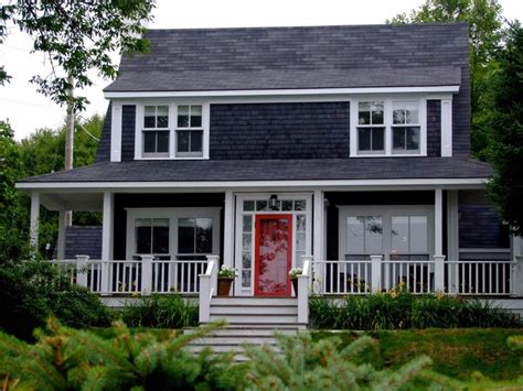 Modern Impressive Design Grey Modern Homes With Red Door Can Be Decor