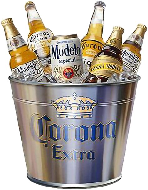 Download Beer Sticker - Cubeta De Cerveza Modelo Clipart Png Download png image