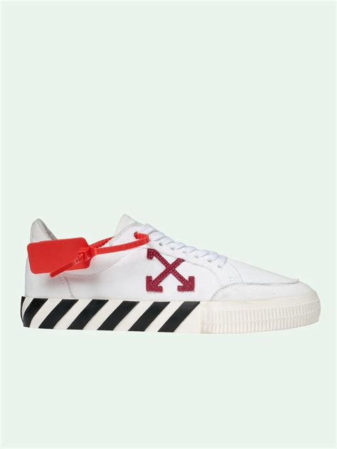 Canvas Low Vulcanized Sneakers Off White Official Site