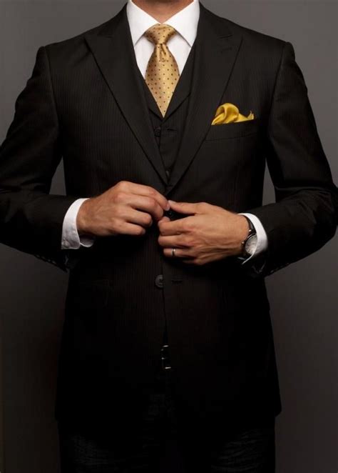 Black And Gold Well Dressed Men Mens Fashion Blog Suits