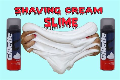 How To Make Slime With Shaving Cream Cara Membuat Shaving Cream Slime Slime With Shaving