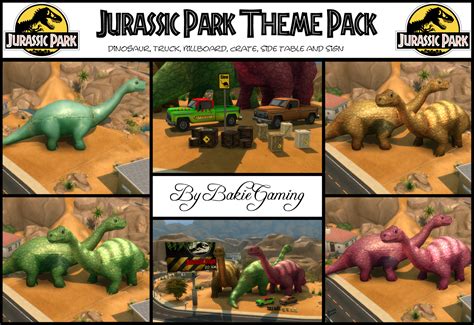 Mod The Sims Jurassic Park Theme Pack Stand Alone Objects