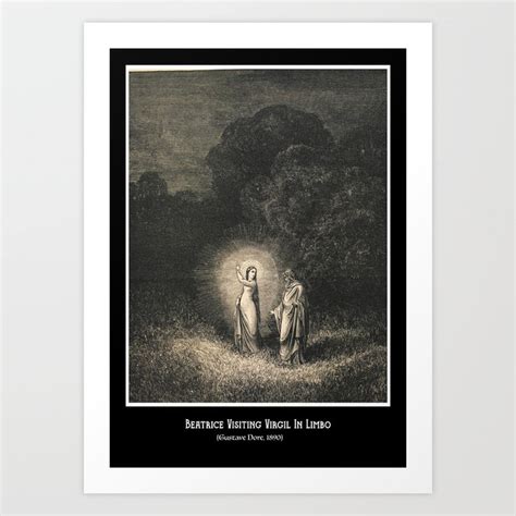 Beatrice Visiting Virgil In Limbo Dante Divine Comedy Art Print By
