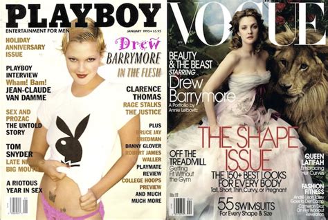 Infamous Photoshoots Drew Barrymore For Playboy And Vogue An Ontd Original Ohnotheydidnt