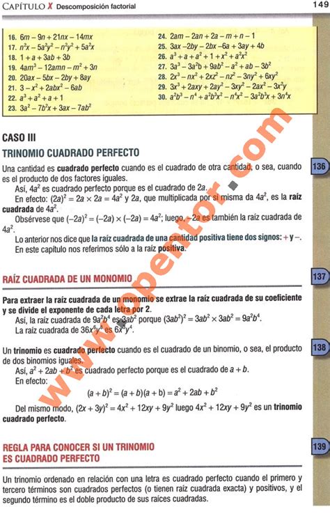 Algebra de aurelio baldor libro gratis en pdf y epub. CASOS DE FACTORIZACION ALGEBRA DE BALDOR PDF