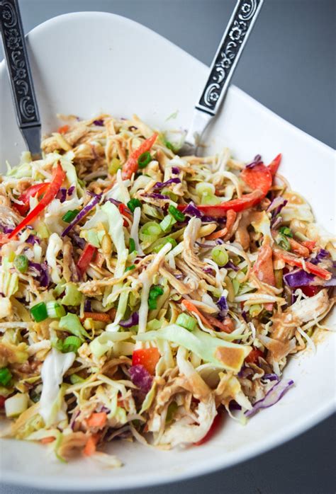 Sweet and slightly tangy, these chinese chicken salad wraps get their crunch from roasted almonds and crispy chow mein noodles. Asian Chicken Chopped Salad (Whole30 Paleo Keto) • Tastythin