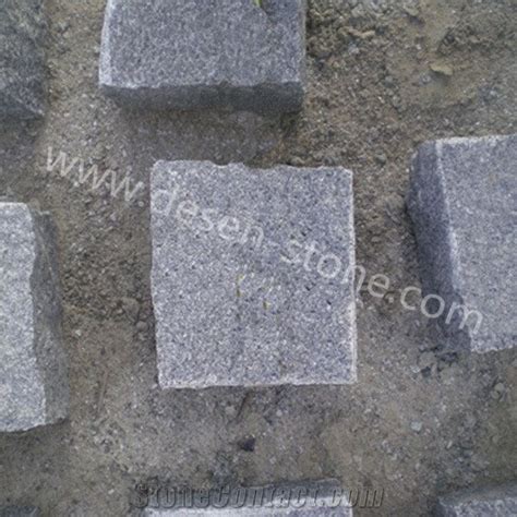 G654 Padang Dark Grey Granite Cobblestonescube Stonespaving Stones