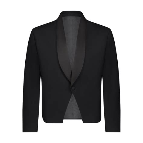 Neil Allyn Comfort Poly Mens Black 1 Button Eton Jacket