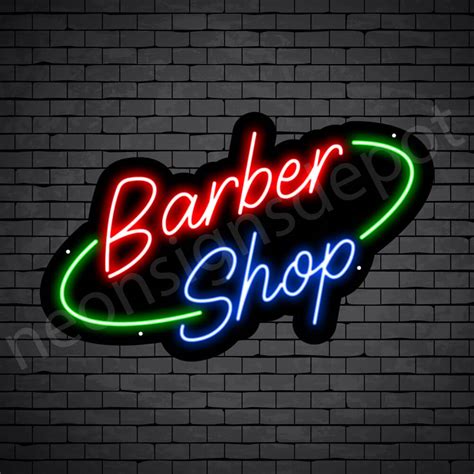 Barber Neon Sign King Barbershop Neon Signs Depot