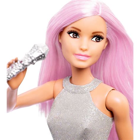 Barbie Careers Pop Star Doll Long Pink Hair With Iridescent Skirt Pink Hair